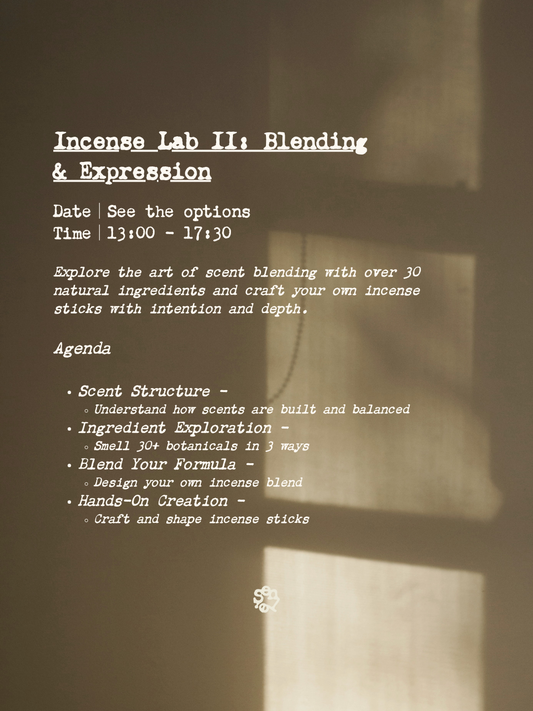 Incense Lab II: Blending & Expression